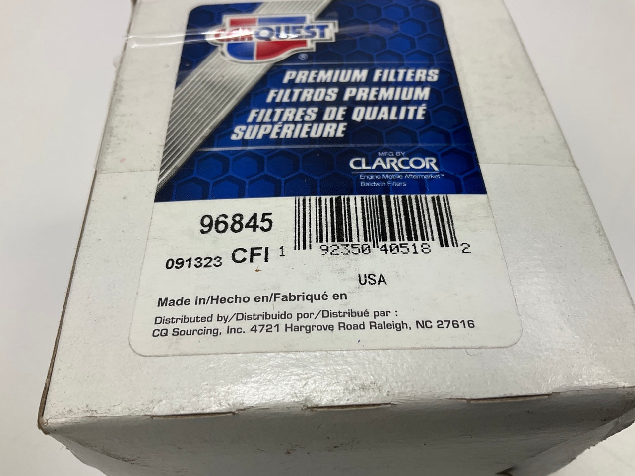 (4) Carquest 96845 Spin On Fuel Water Separator Filter - Replaces 33583, BF1380O