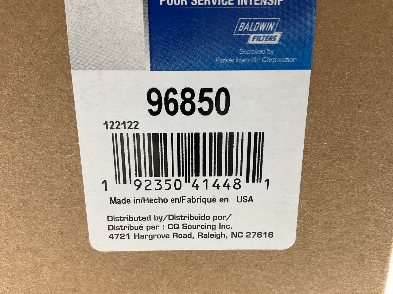 Carquest 96850 Fuel Filter - Replaces WF10564, BF63000, FF63009, 5303743