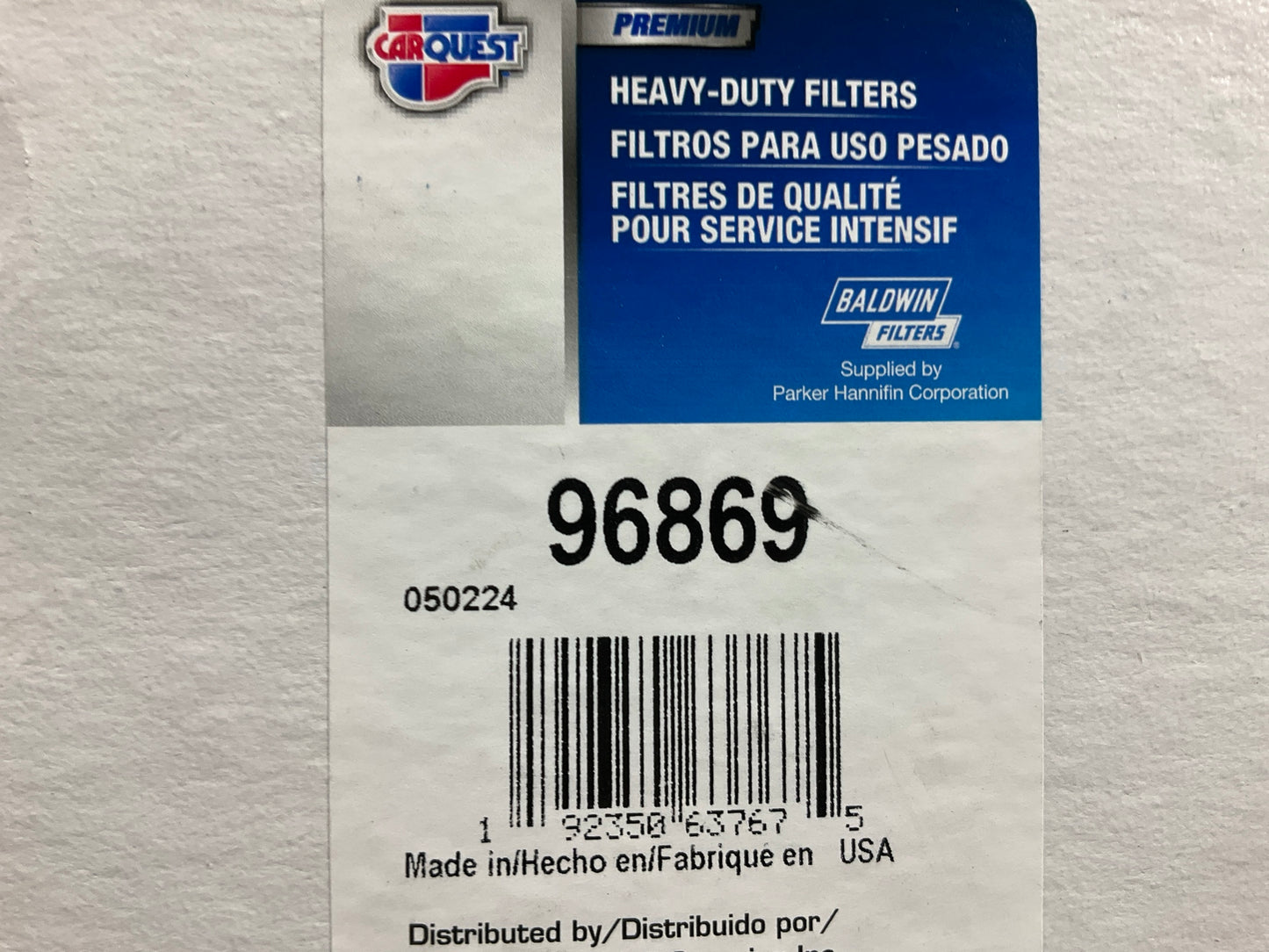 (2) Carquest 96869 Diesel Fuel Water Separator Filter Replaces P552709, PF46235