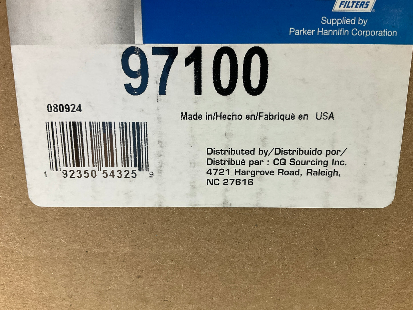 Carquest 97100 Air Filter 03-15 Blue Bird All American FE CUMMINS ISC ISB 8.3