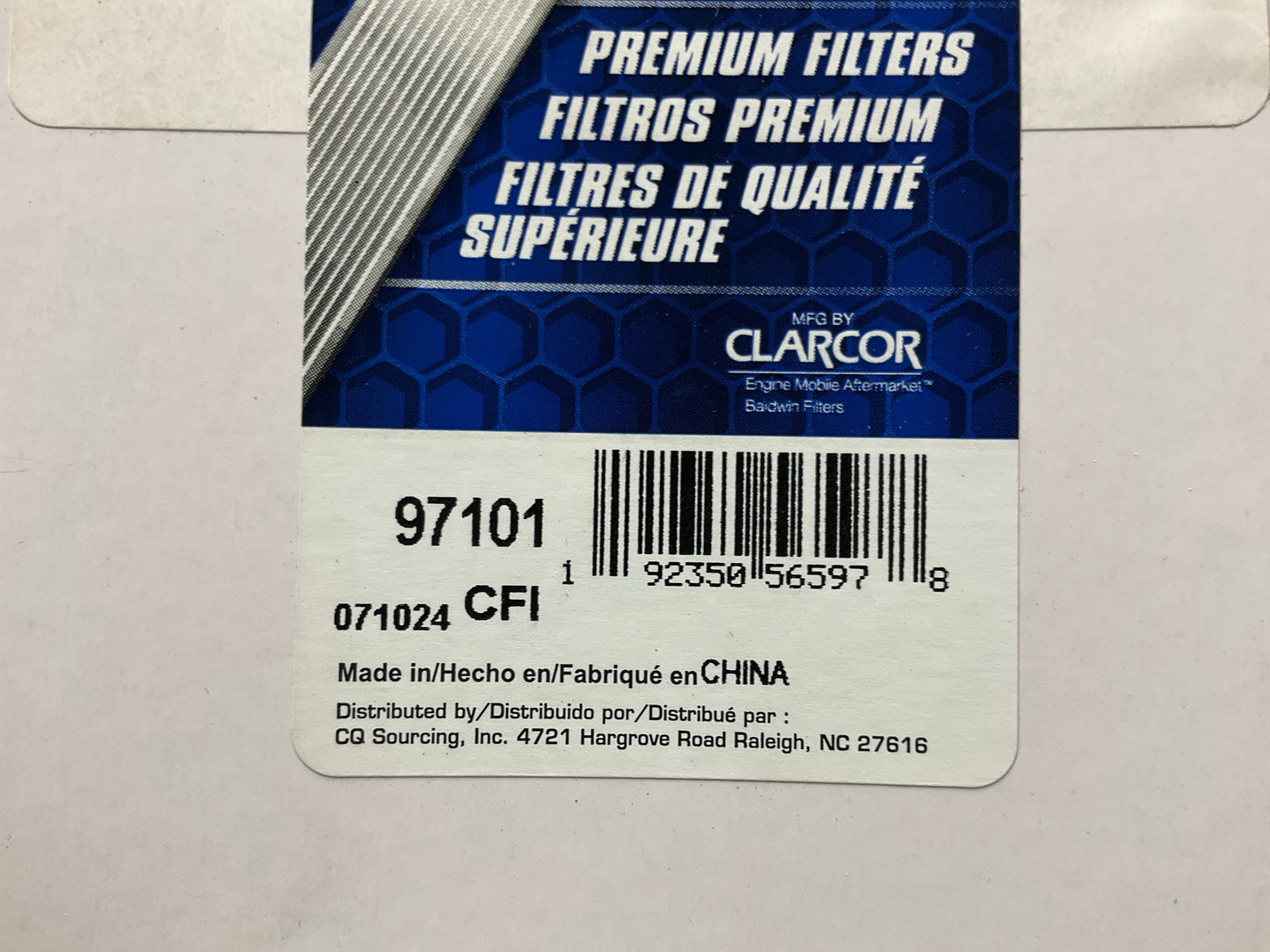 (2) Carquest 97101 Cabin Air Filters Replaces PA30304, 84376814, 550360, WP10360