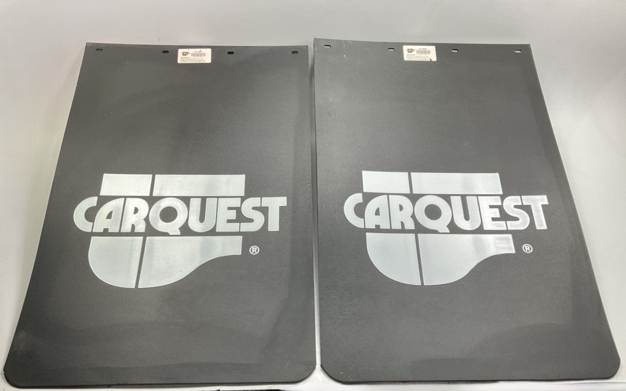 (2) Carquest 98006 Black Plastic Truck Trailer Mud Flaps 24'' X 36'' X 3/16'' Thick