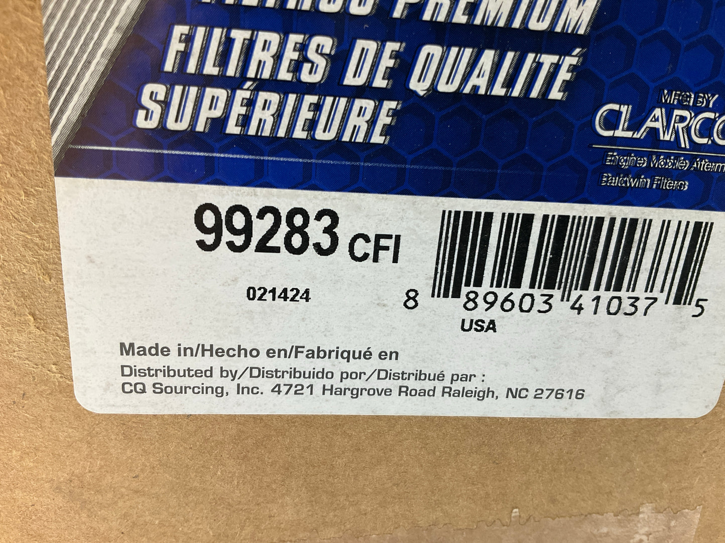 Carquest 99283 Oil / Air Separator Element Filter Replaces Wix # P80A068