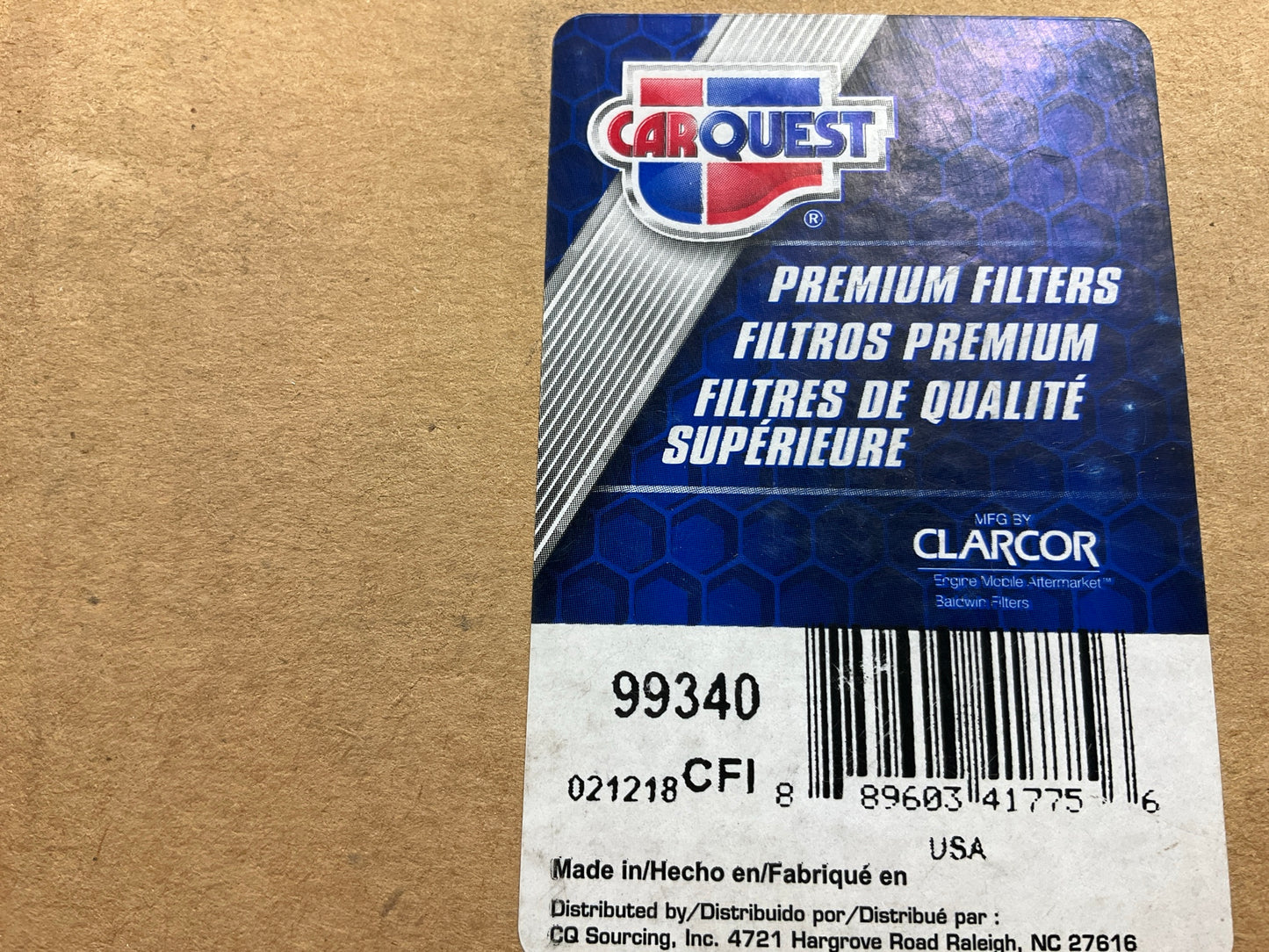 Carquest 99340 Engine Crankcase Breather Element Filter WS10124