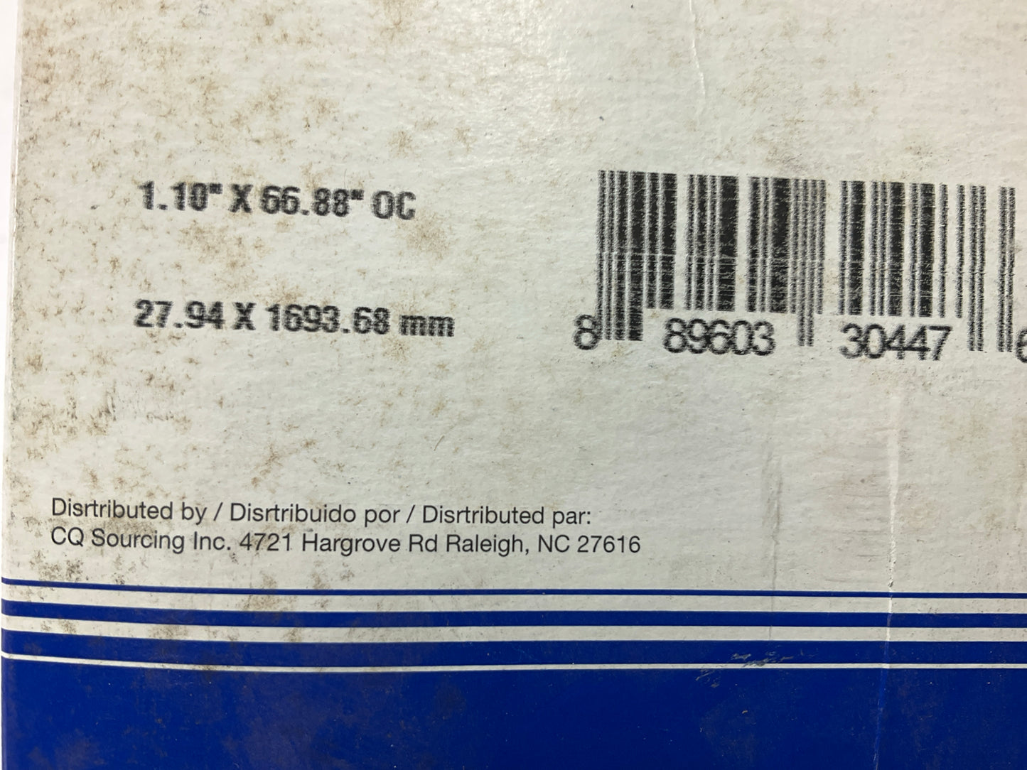 Carquest A080661 Supercharger Serpentine Belt - 2011-2015 Cadillac CTS 6.2L S/C