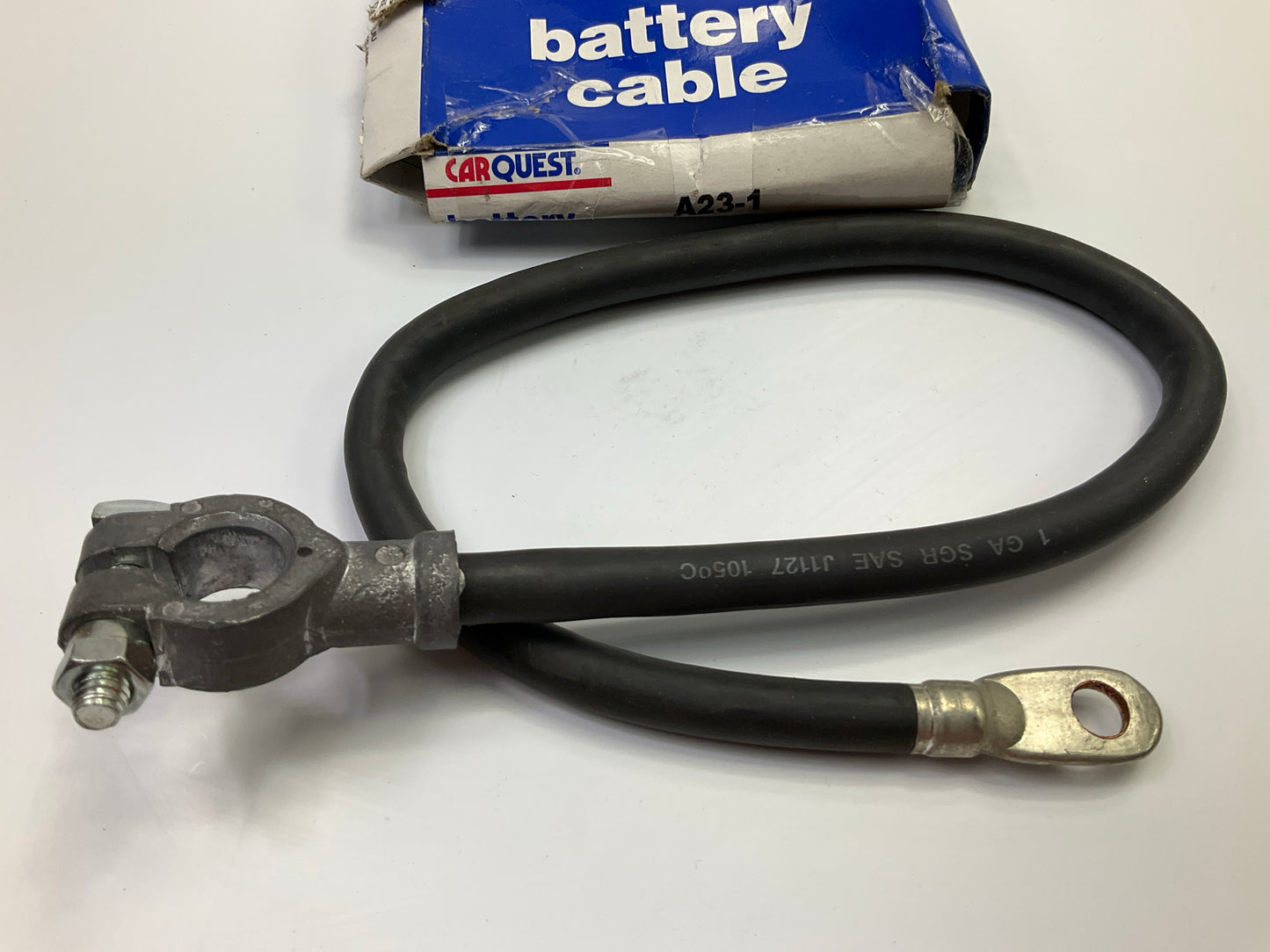 Carquest A23-1 Battery Cable, Negative, 23 Inches Long, 1 Gauge, Top Post Mount