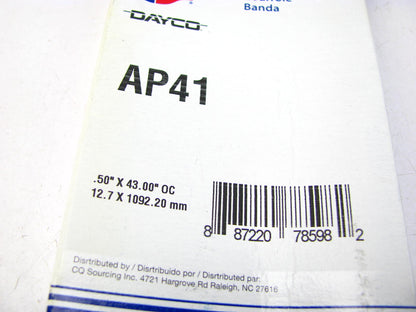 Carquest AP41 Industrial Accessory Drive Belt - 1/2'' X 43''