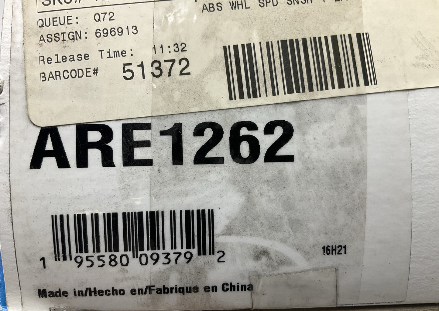 Carquest ARE1262 Front Left ABS Wheel Speed Sensor