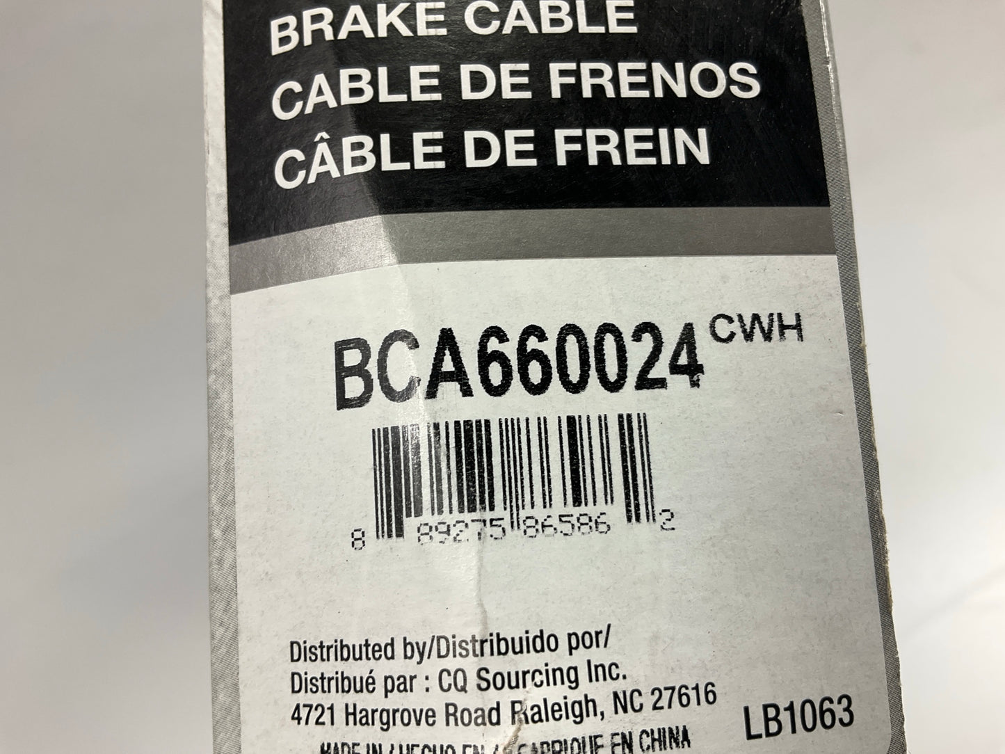 Carquest BCA660024 Rear Right Parking Brake Cable