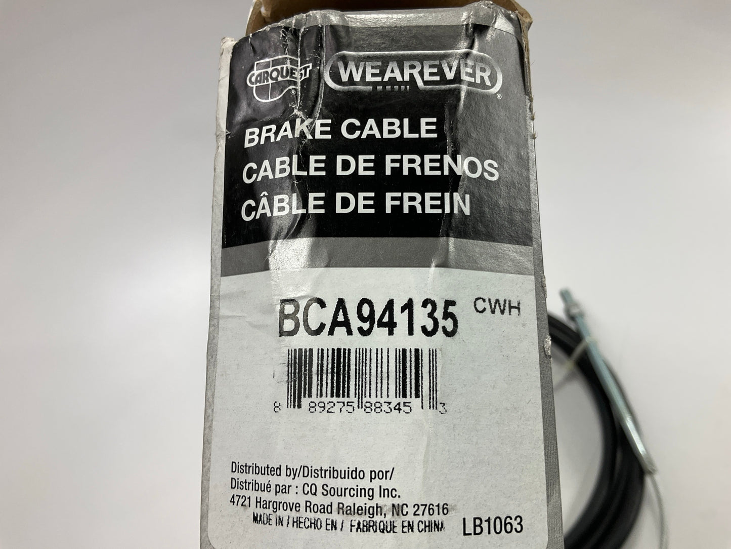 Carquest BCA94135 Rear Right Passenger Side 'Parking Brake Cable