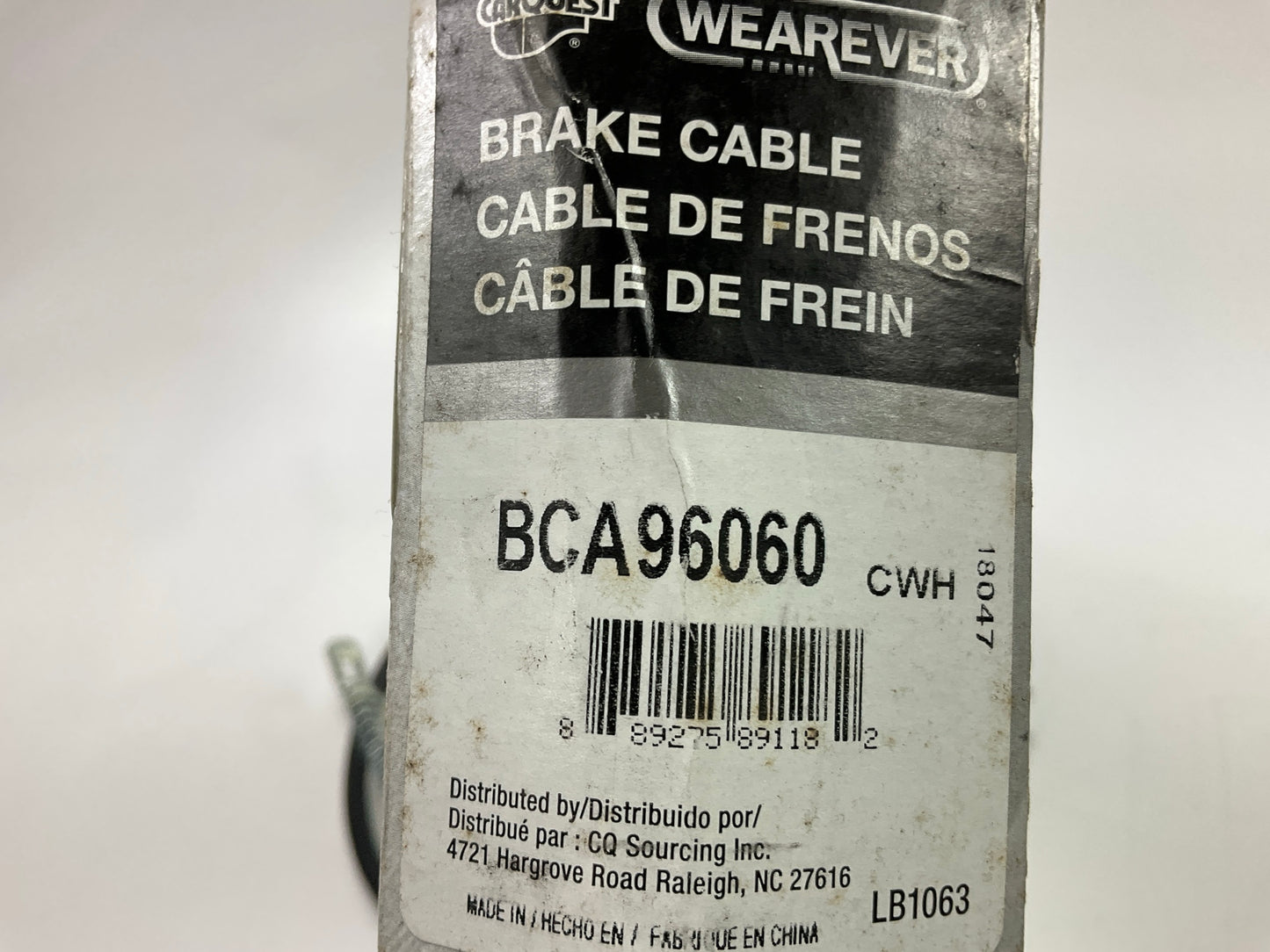 Carquest BCA96060 Rear Left Parking Brake Cable