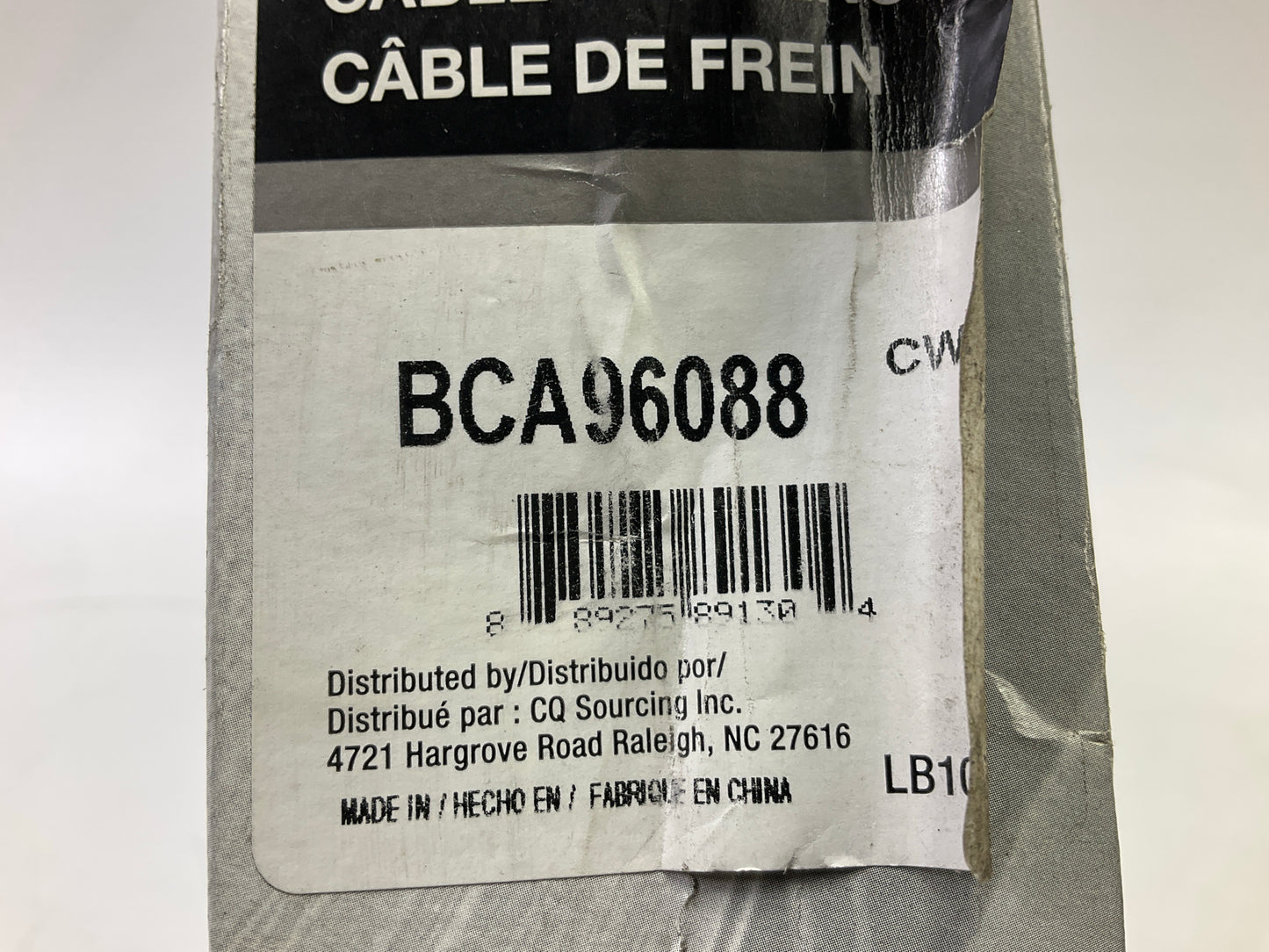 Carquest BCA96088 Rear Right Parking Brake Cable