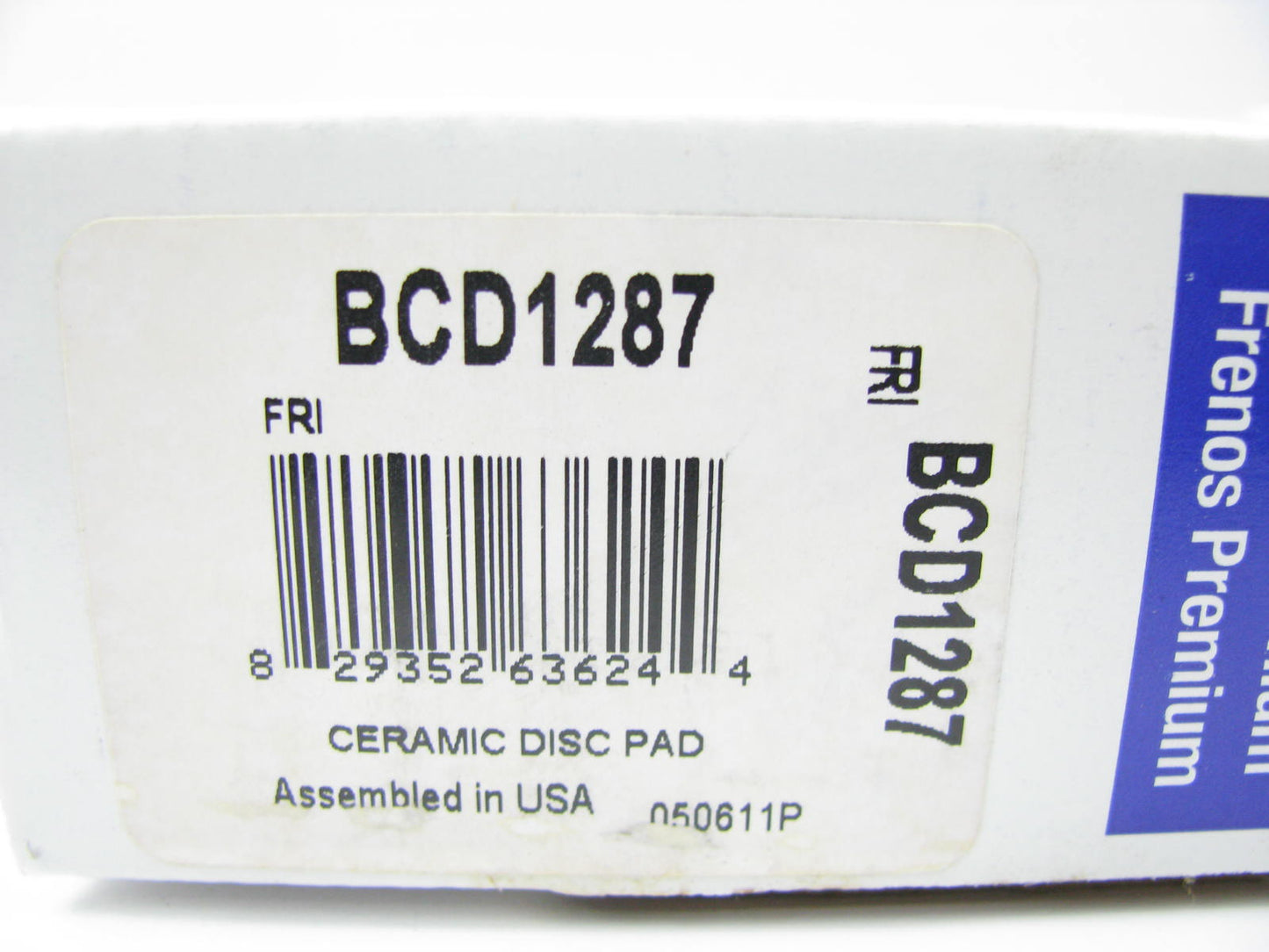 Carquest BCD1287 Front Disc Brake Pad Set - Ceramic