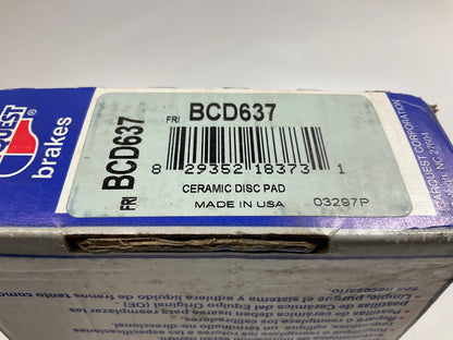 Carquest BCD637 Front Brake Pads For 1994-1997 Ford Probe, 1994-2002 Mazda 626