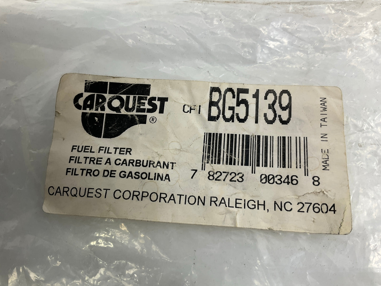 Carquest BG5139 Fuel Filter