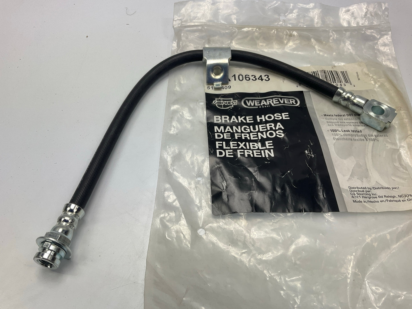Carquest BHA106343 Front Left Drivers Side Brake Hose