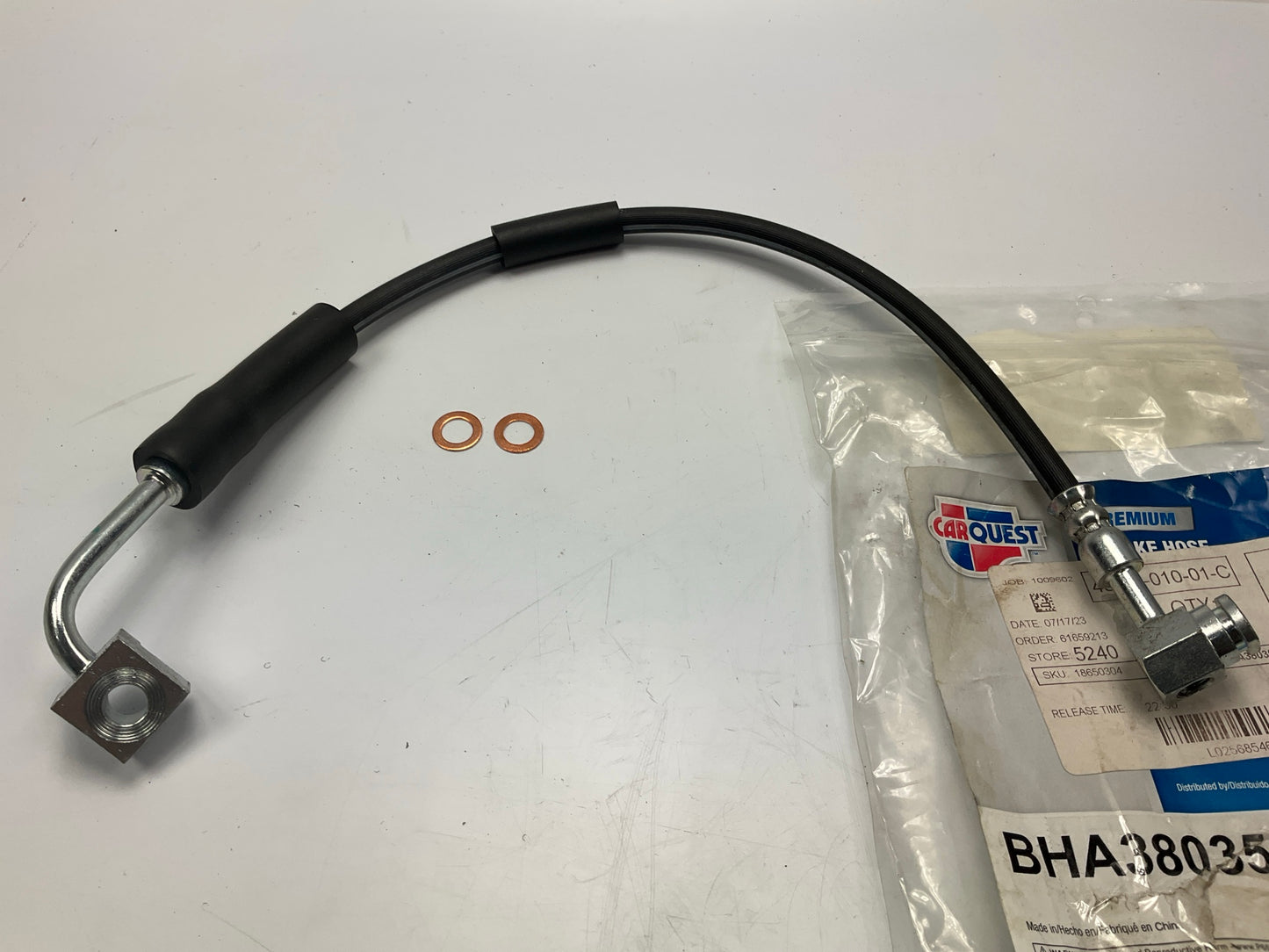 Carquest BHA380355 Front Left Drivers Side Brake Hose