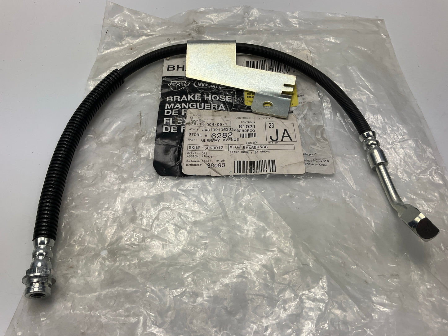 Carquest BHA380588 Front Left Drivers Side Brake Hydraulic Hose