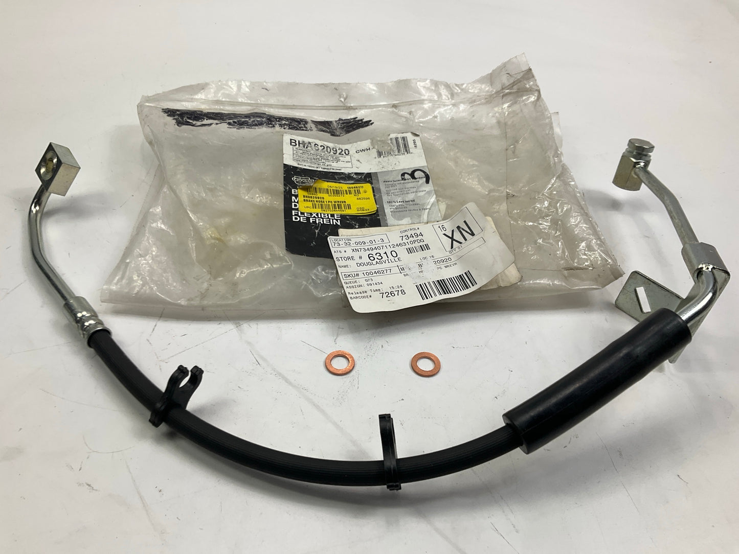 Carquest BHA620920 Front Left Brake Hose For 2005 Dodge Ram 1500
