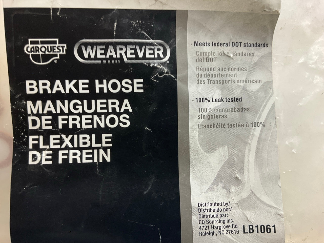 Carquest BHA620933 Front Right Passenger Side Brake Hose