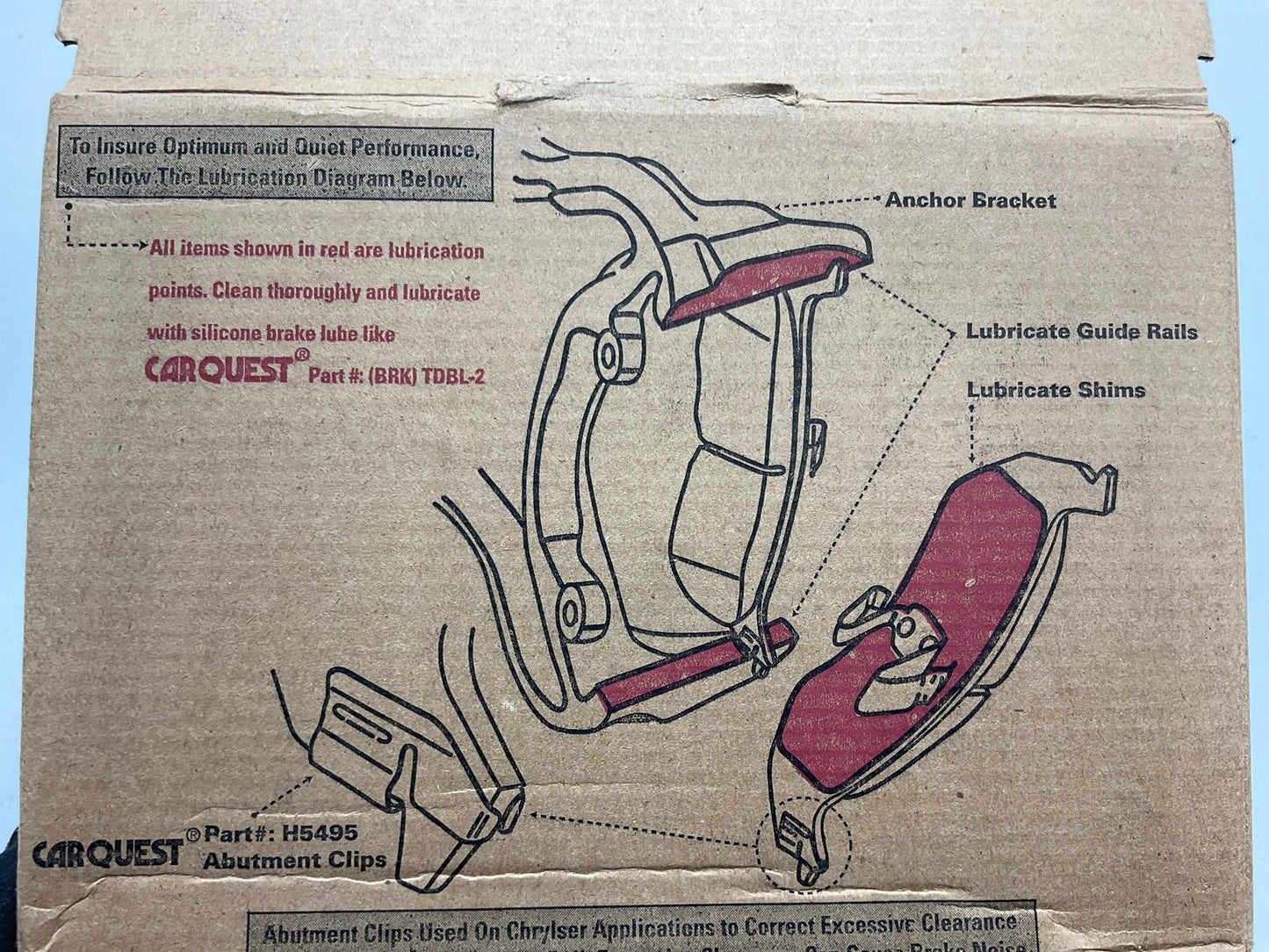 Carquest BMD1265 Front & Rear Disc Brake Pads