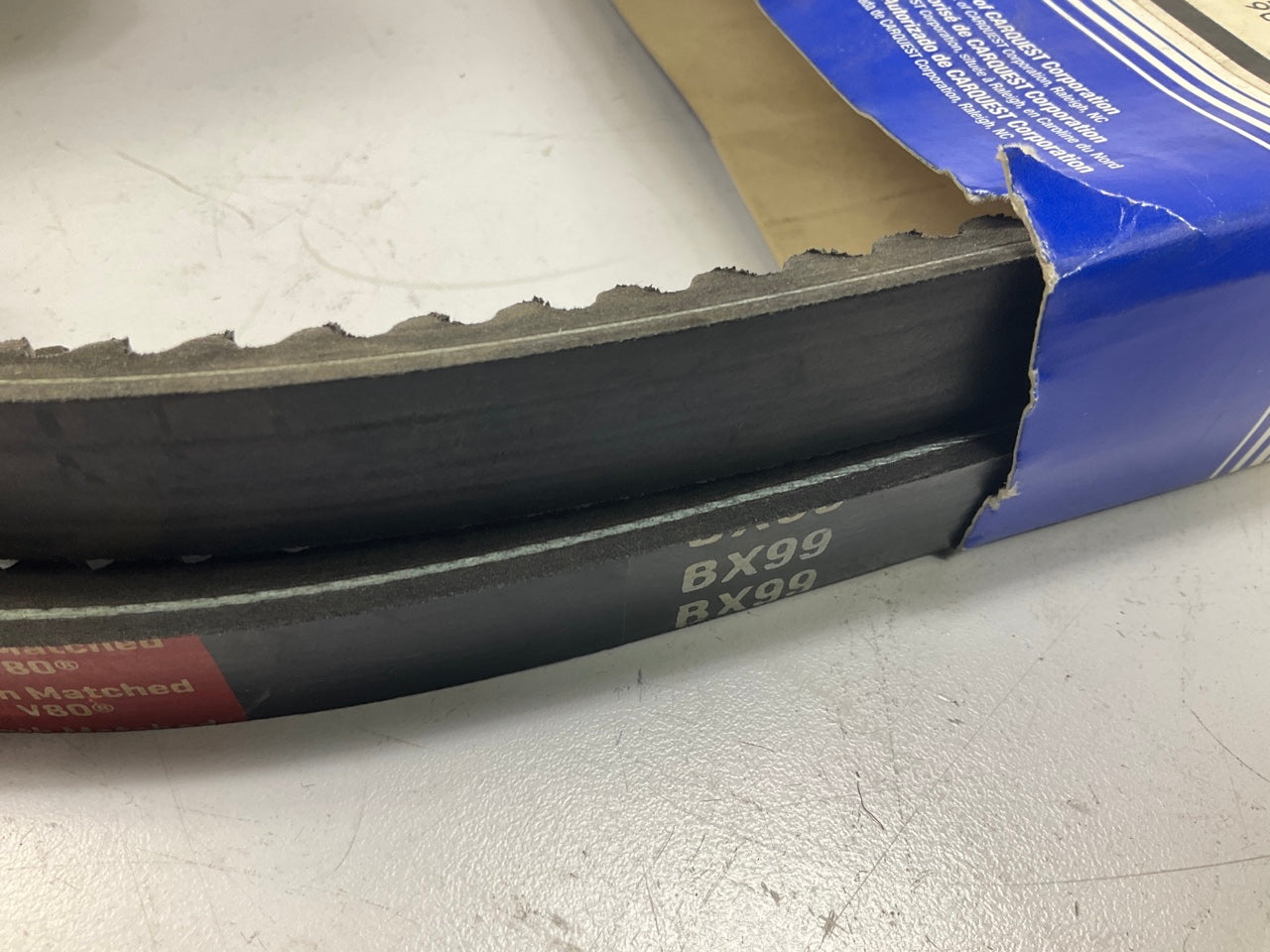 Carquest BX99 Cogged Industrial Accessory Drive Belt - 5/8'' X 102''