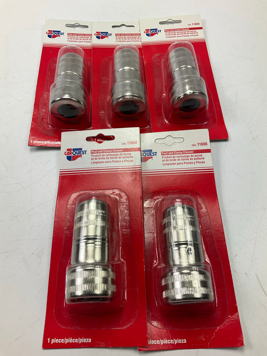 (5) CARQUEST CBA11800 Battery Post And Clamp Cleaner Stainless Steel Brush