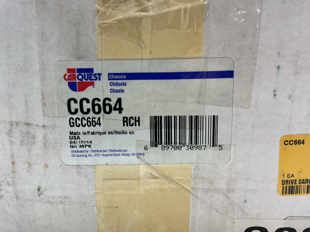 Carquest CC664 Front Coil Springs - PAIR