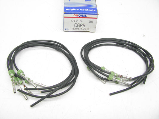 (10) GM Weather-pack Repair Leads 18 Ga. Wire, Single 1-pin Connector