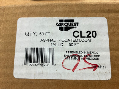 Carquest CL20 Asphalt Coated Wire Loom, 1/4'' X 50'