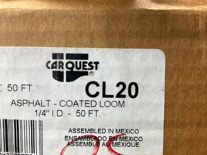 Carquest CL20 Asphalt Coated Wire Loom, 1/4'' X 50'