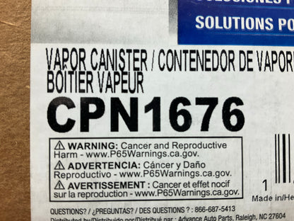 Carquest CPN1676 Charcoal Fuel Vapor Canister OEM GM 10378181 04-08 Chevy Malibu