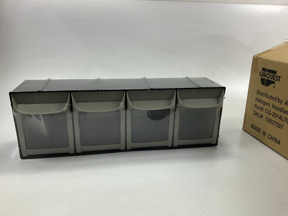 Carquest 2014LTCB Headlamp Light Bulb Organizer Cabinet With (4) Plastic Bins