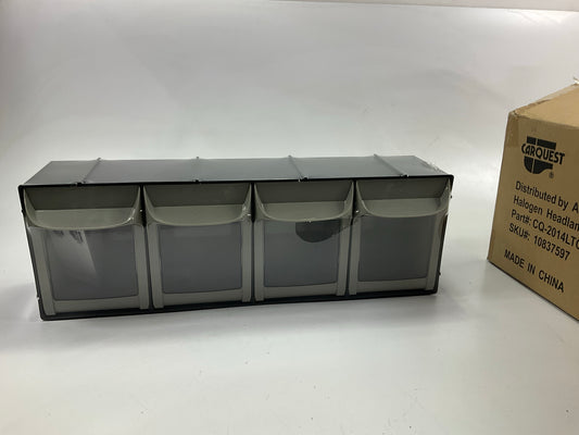 Carquest 2014LTCB Headlamp Light Bulb Organizer Cabinet With (4) Plastic Bins