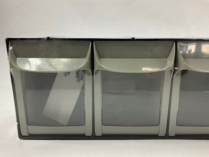 Carquest 2014LTCB Headlamp Light Bulb Organizer Cabinet With (4) Plastic Bins