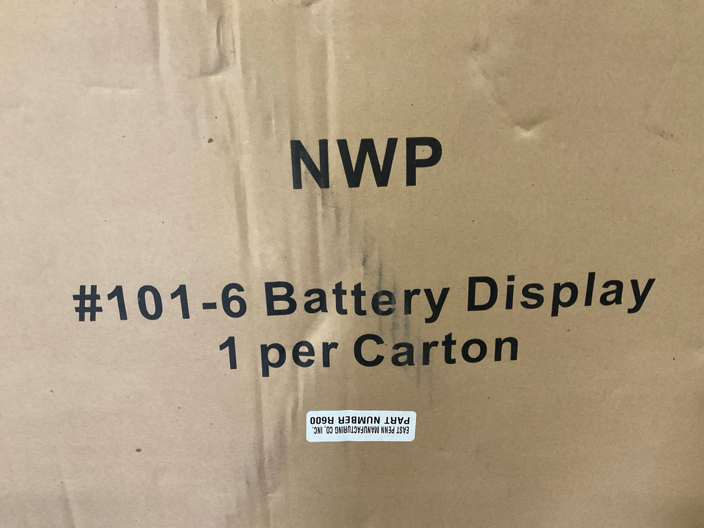 Carquest CQBR6 Car Battery Display Rack - Holds 6 Batteries