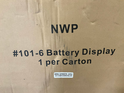 Carquest CQBR6 Car Battery Display Rack - Holds 6 Batteries