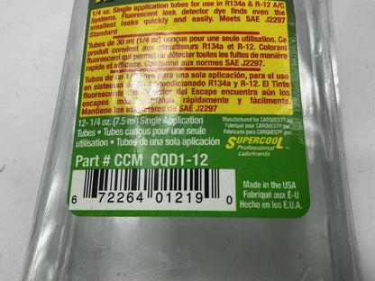 Carquest (Made By Supercool) 1/4 Oz A/C Leak Detection Dye, .25 Oz, 12/ Pack