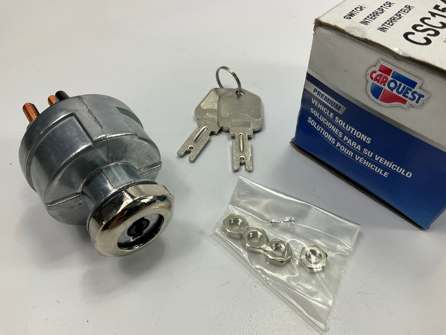 Carquest CSC1544 Universal 4-Terminal Ignition Switch W/ 2 Keys