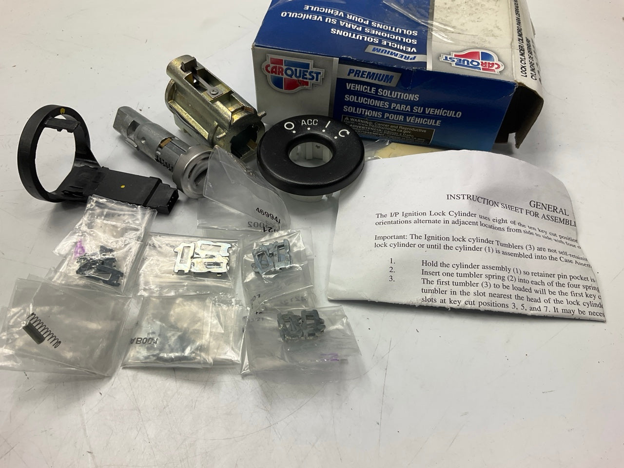 Carquest CSC4037 Ignition Lock Cylinder Kit, Replaces GM # 15785406