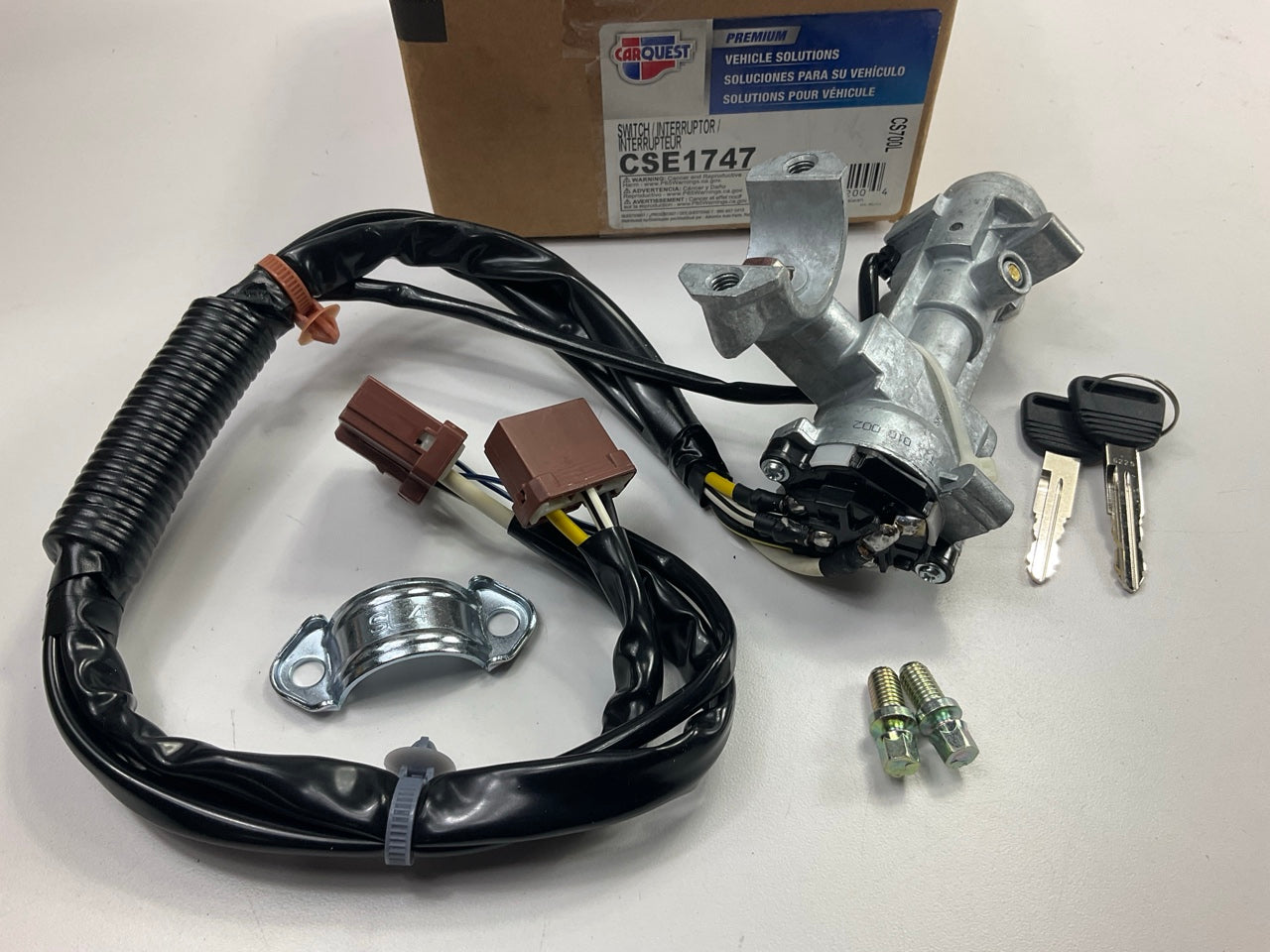 Carquest CSE1747 Ignition Lock Cylinder And Switch (Manual Transmission ONLY)