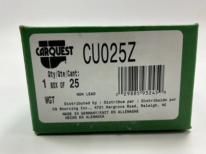 Carquest CU025Z Zinc Adhesive Wheel Weights 25 Grams, Standard Profile 25 / Pack