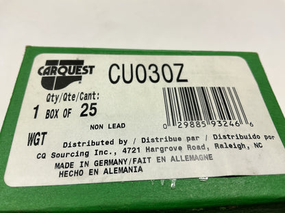 Carquest CU030Z Wheel Weights 30-gram 30G Adhesive-style Non-lead Zinc, 25 Pcs