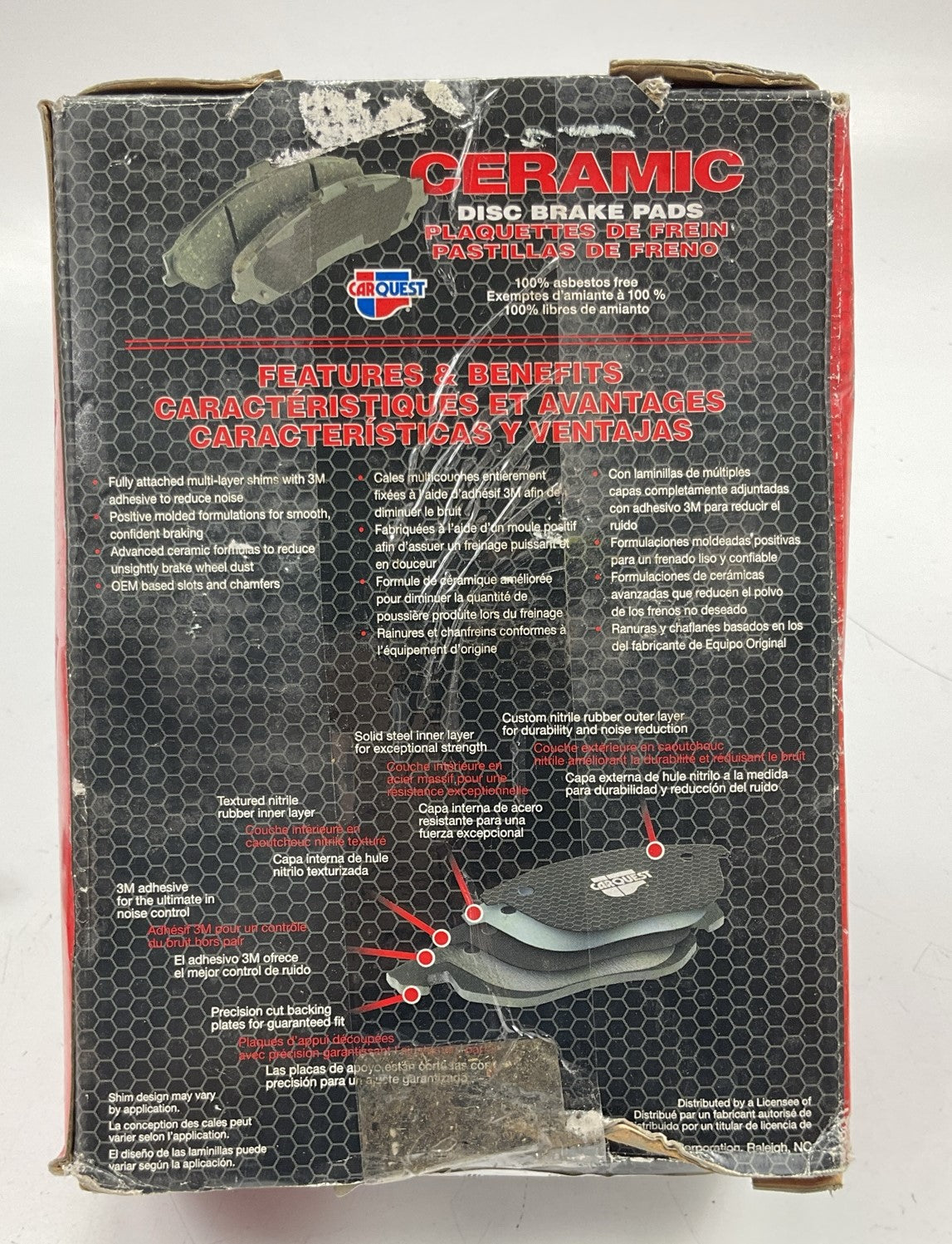 Carquest CXD816 Front Ceramic Brake Pads For 2000-2004 Ford Focus