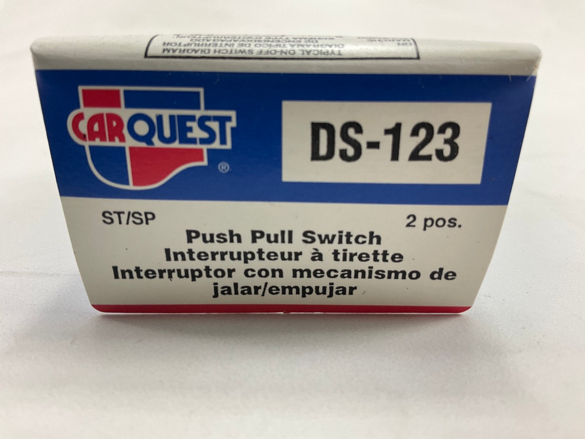 Carquest DS123 Universal Push Pull Switch - 2 Position 2 Terminal 12V, 10 Amp