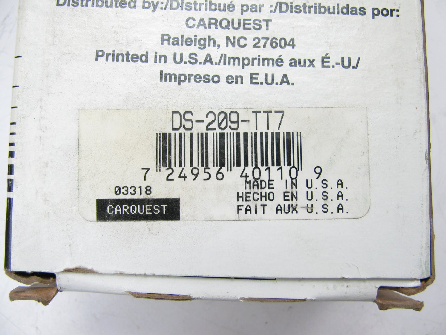 Carquest DS-209-TT7 1-1/4'' Square Bore Heavy Duty Disc Harrow Bearing 3.376 OD