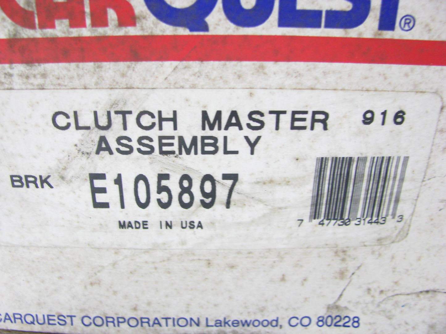 Carquest E105897 Clutch Master Cylinder