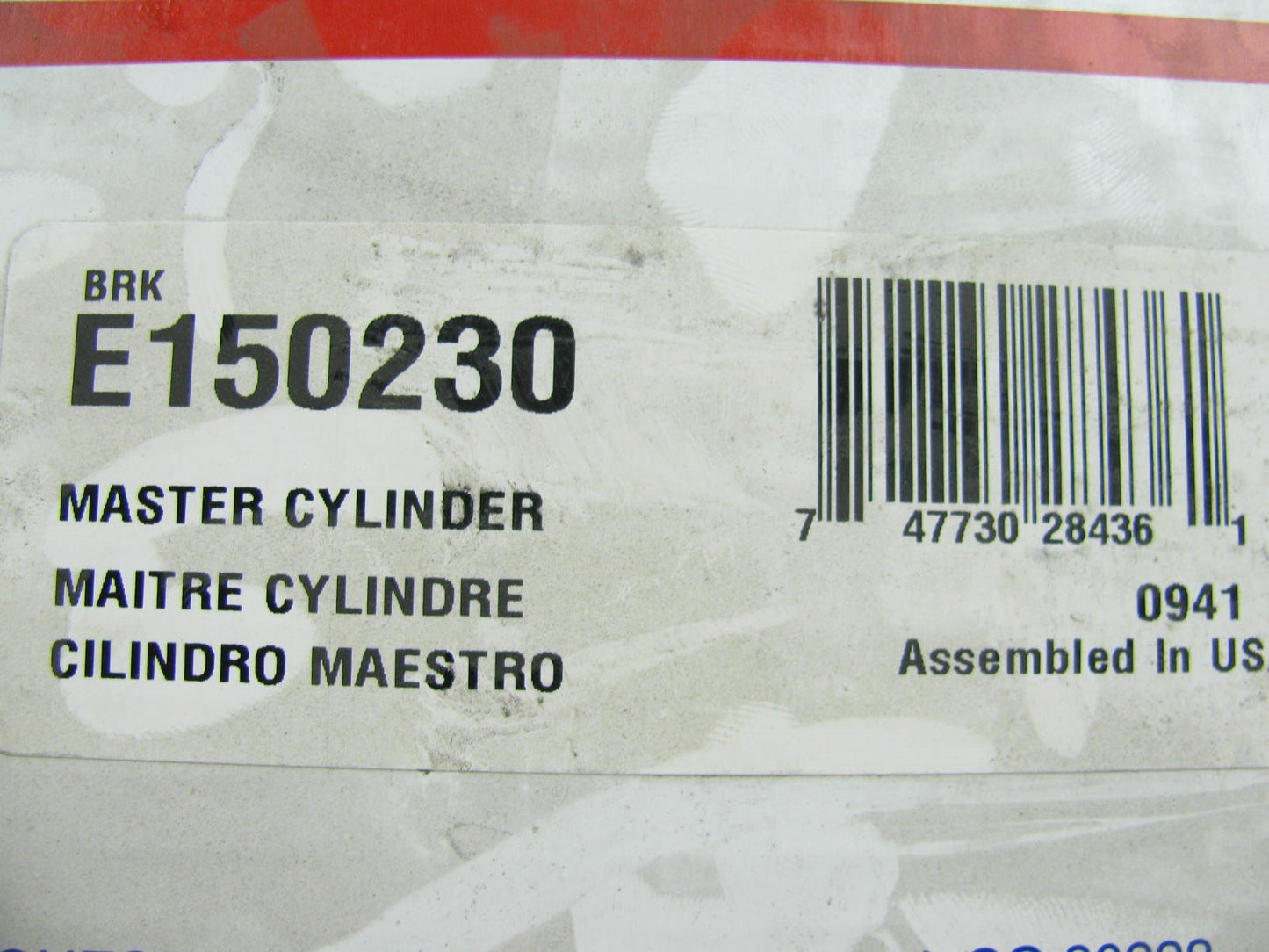 Carquest E150230 Brake Master Cylinder - 89-90 Taurus Sable SEDAN ONLY