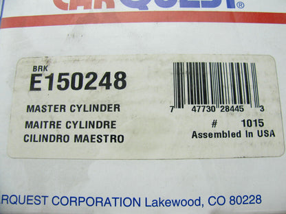 Carquest E150248 Brake Master Cylinder   W/O ABS ONLY