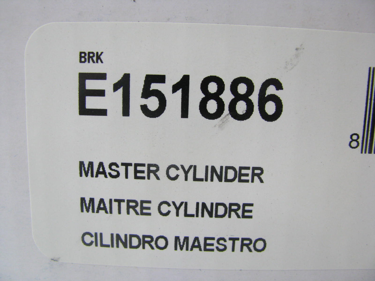 Carquest E151886 Brake Master Cylinder - 2002 Toyota Avalon (No Skid Control)